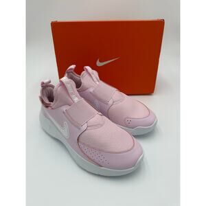 NEW! Nike Girl's Flex Runner 3 Slip-on Shoes - Pink Foam/White - Size 7 Y
